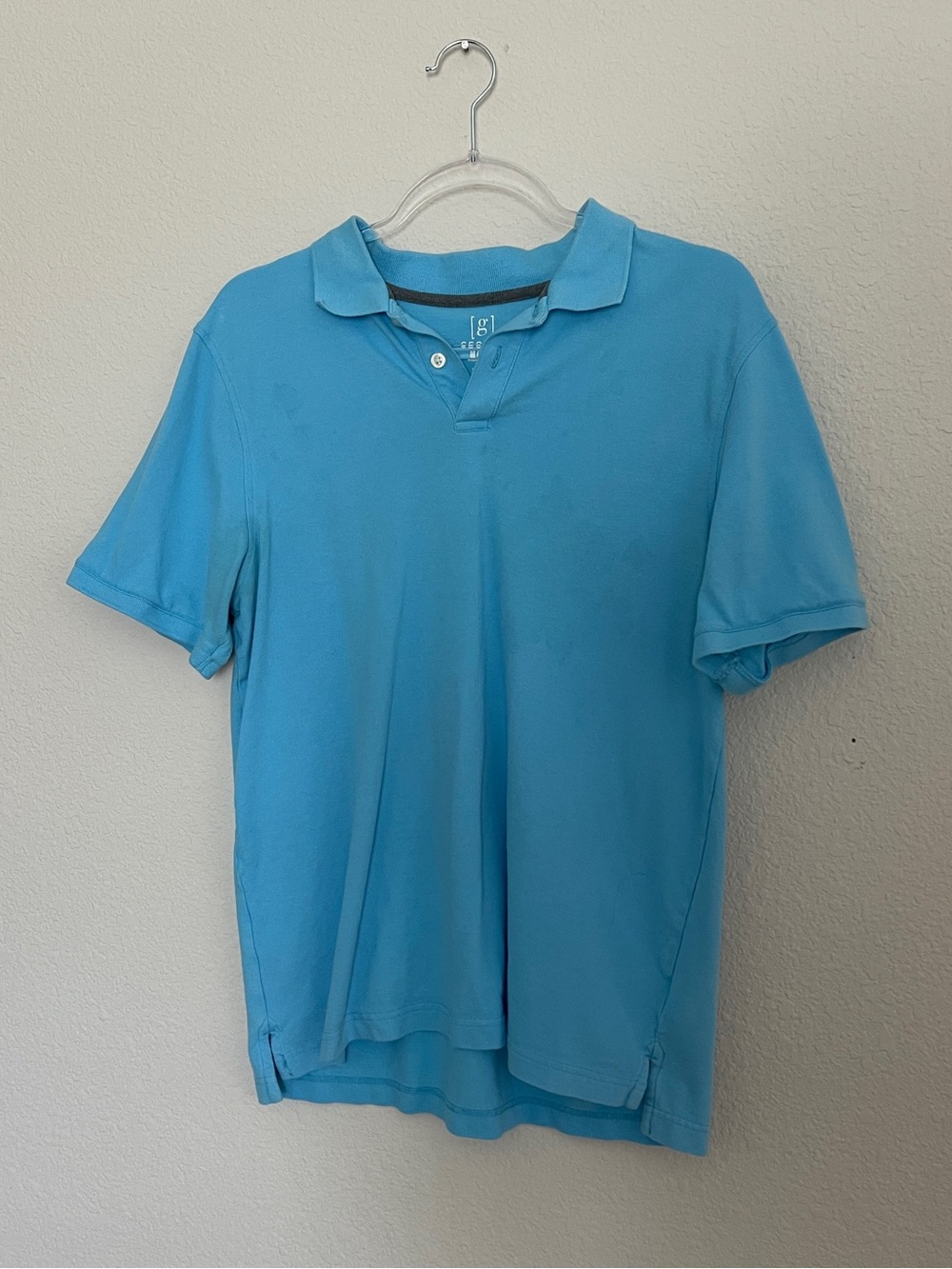 George Men's Polo Shirt in Bright Blue